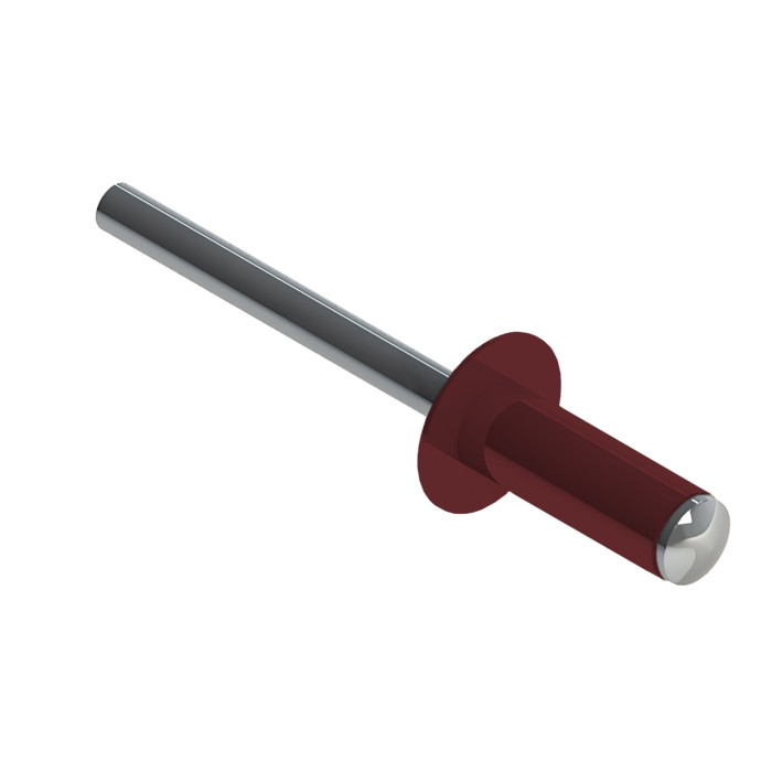 Заклёпка вытяжная Daxmer 3,2х8 RAL 3011 (10х1000шт) ал/ст