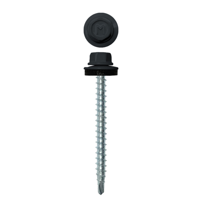 Саморез кровельный Daxmer 4,8х50 RAL 7016 (150) сверло №1